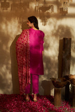 Load image into Gallery viewer, Siara Kurta with Plisse Straight Pants- Fushia