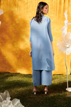 Load image into Gallery viewer, Kiara Kurta with Culottes Pants - Silver Frost Blue