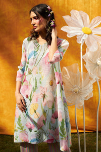 Laylon Lillies Floral Tunic Set - Lapis
