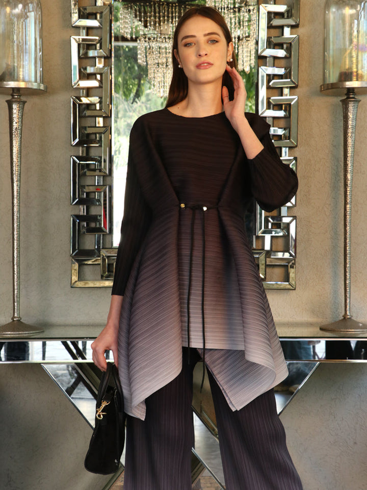 Olivia Ombre Cinched In Co-ord - Grey