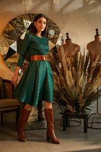 Load image into Gallery viewer, Twirl Me Up Dress - Emerald Green