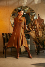 Load image into Gallery viewer, Zouave Pleated Dress with Bolero Jacket - Mustard