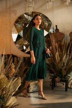 Load image into Gallery viewer, Frolic Fringe Groovy Jacket Dress - Green