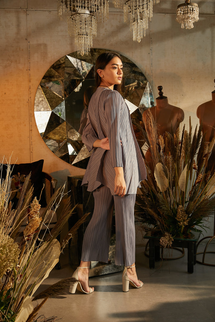 Blair Brag me Pleated Co-ord Set - Grey
