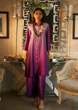 Load image into Gallery viewer, Siciley Satin Cinched - in Tunic With Ombre Pleated Pants - Orchid