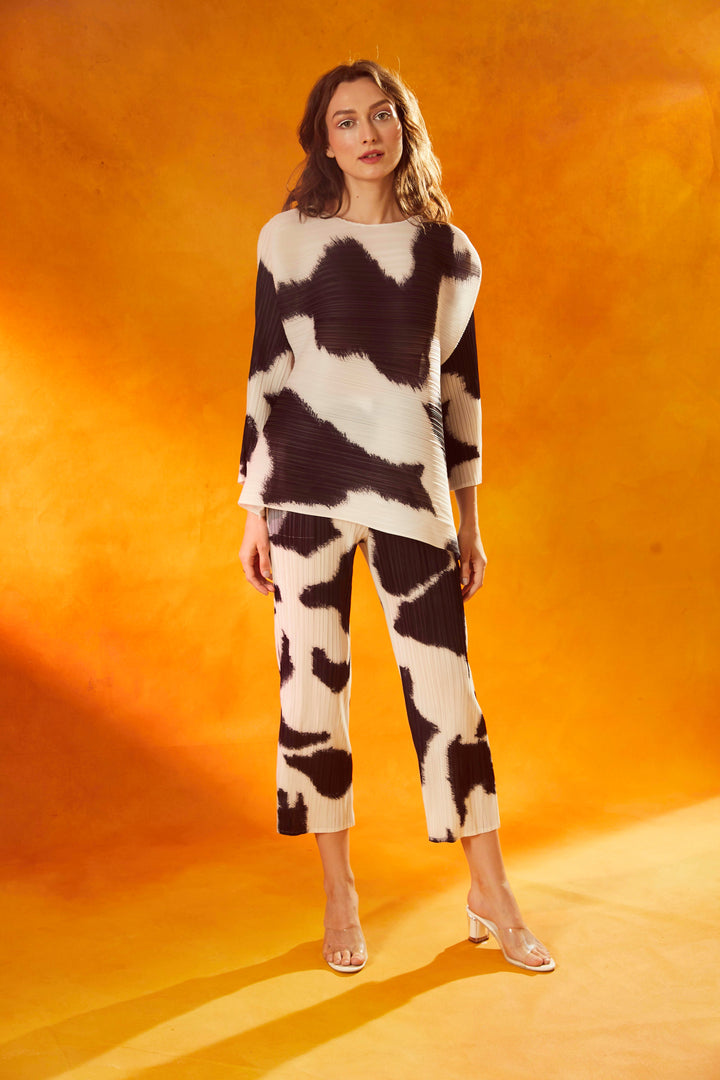Olivia Ombré Co-ord Set - White and Black
