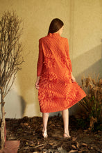 Load image into Gallery viewer, Felicia Flower Up Sleeve Dress - Orange