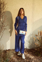 Load image into Gallery viewer, Whitney Wrap Around Solid Co-ord Set - Blue