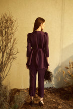 Load image into Gallery viewer, Blair Pleated Co-ord Set - Eggplant