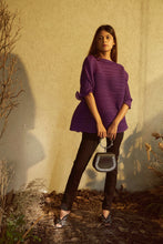 Load image into Gallery viewer, Ruffle Sleeve Top - Purple