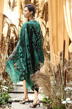 Load image into Gallery viewer, Slip-Easy Dress with Organza Cape - Black and Green