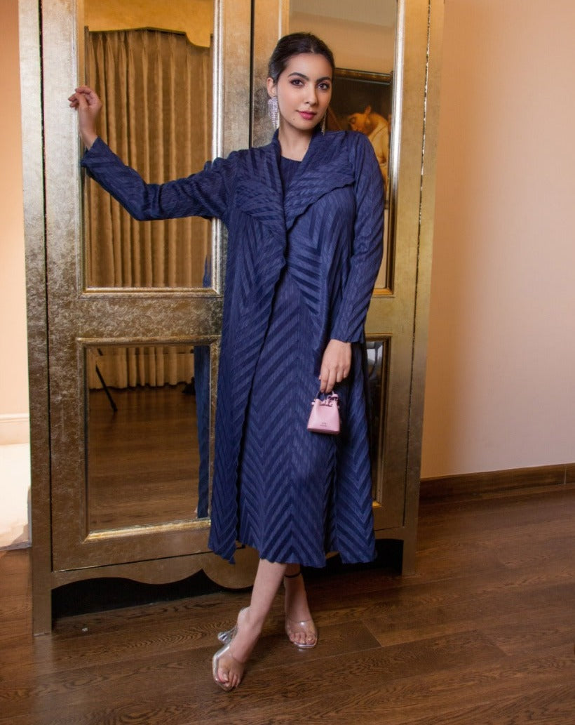 Niki Mehra in our Venessa Chic Twin Dress - Blue