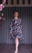 Load image into Gallery viewer, Heena Somani in our Miami Muse Dress - Berry Blue