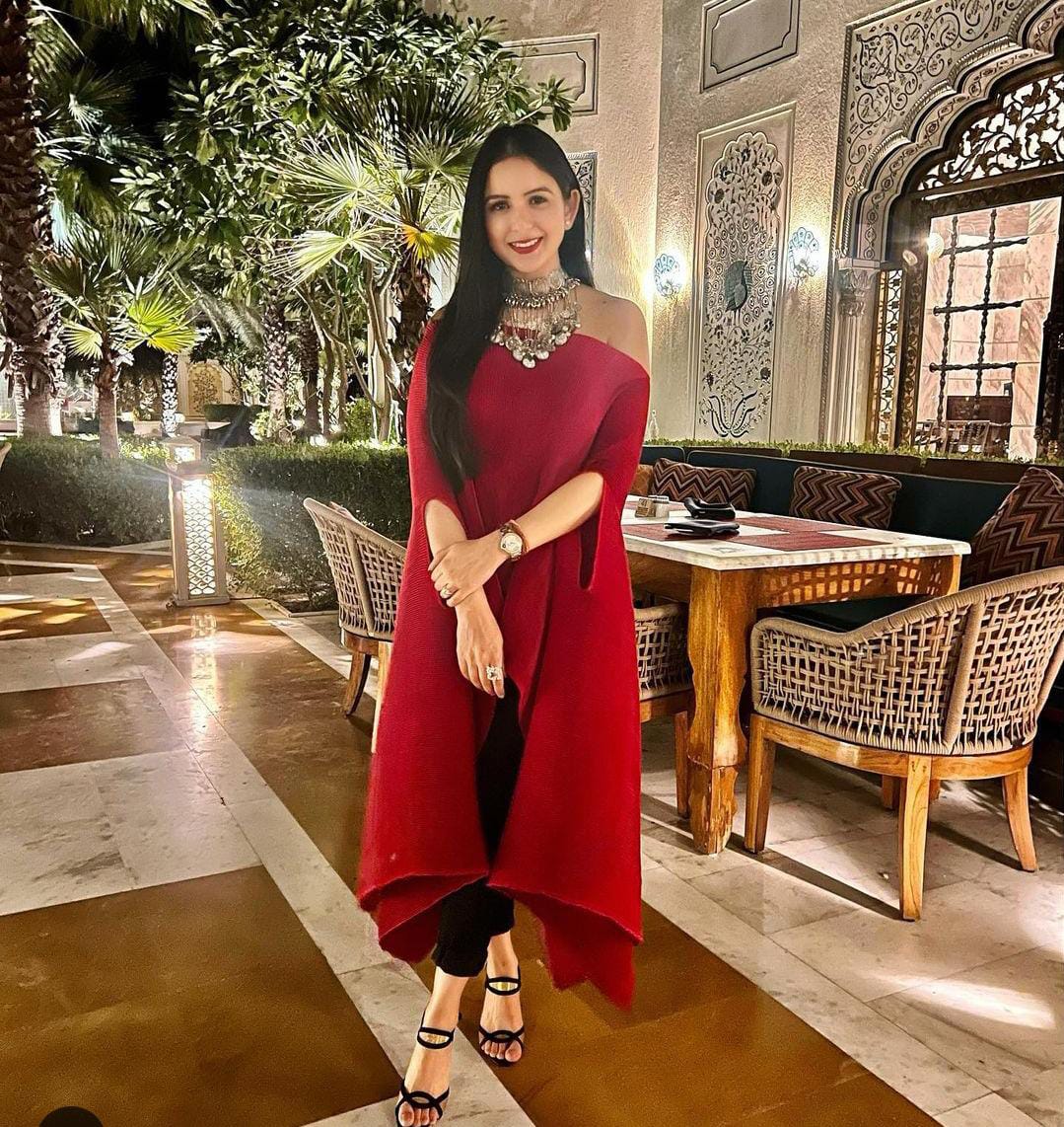 Samriddhi Dhillon in our Red Cape