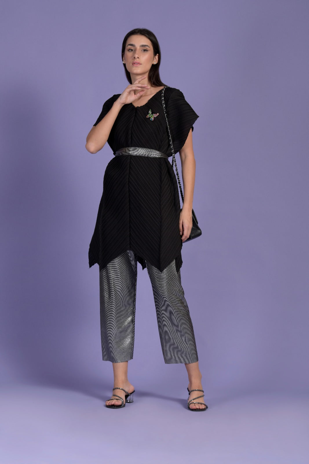 Blair Butterfly Quirky Top - Black